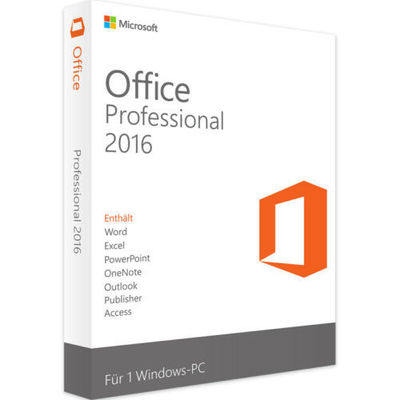 Αρχικός λιανικός επαγγελματίας του Microsoft Office 2016 συσκευασίας