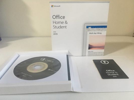 Αρχικό σπίτι του Microsoft Office 2019 και λιανική βασική κάρτα σπουδαστών